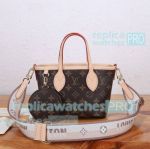 Copy L---V Monogram Neverfull BB Handbag Beige Brown M46705 